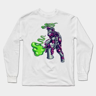 astronaut spraying Long Sleeve T-Shirt